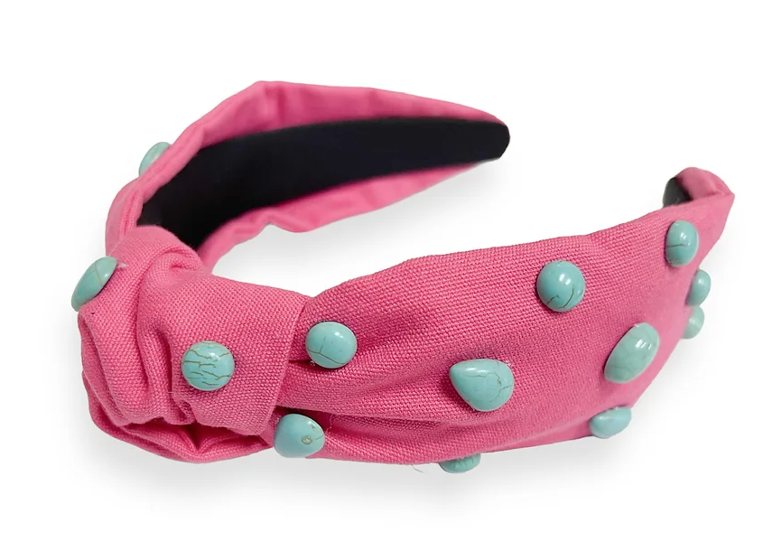 Hot Pink + Turquoise Headband