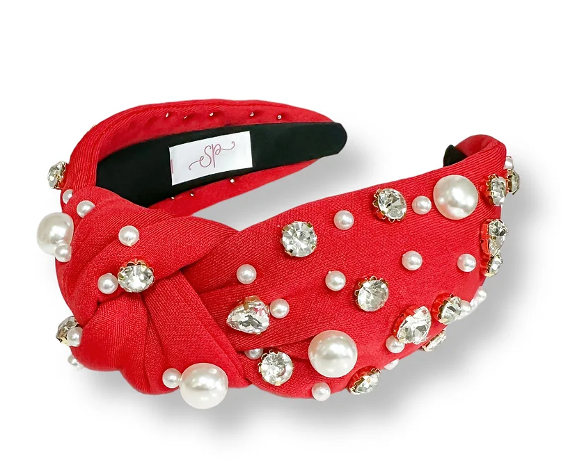 Red Studded Headband