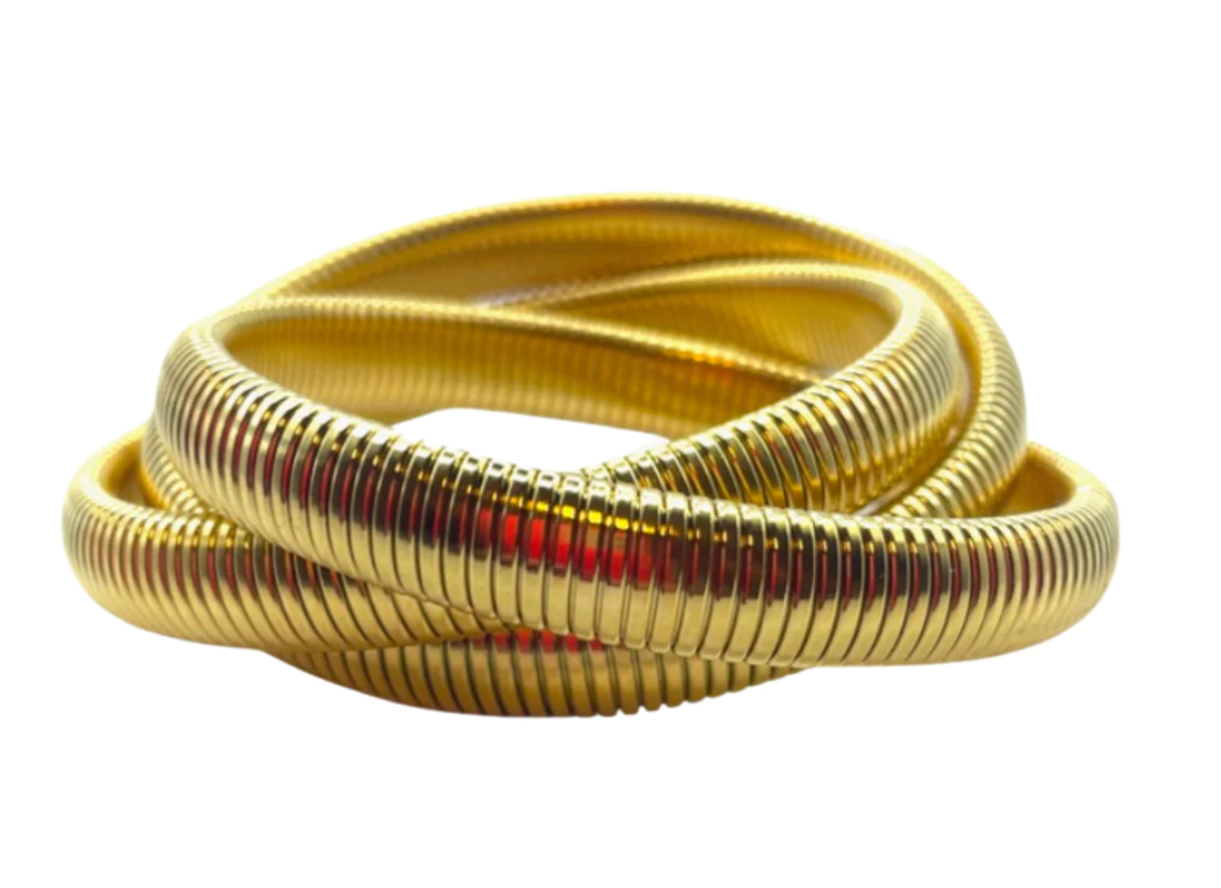 Gold Twisted Cobra Bracelet