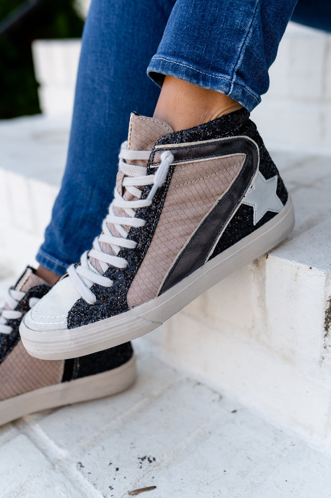 Townsley Glitter Hightop Sneakers