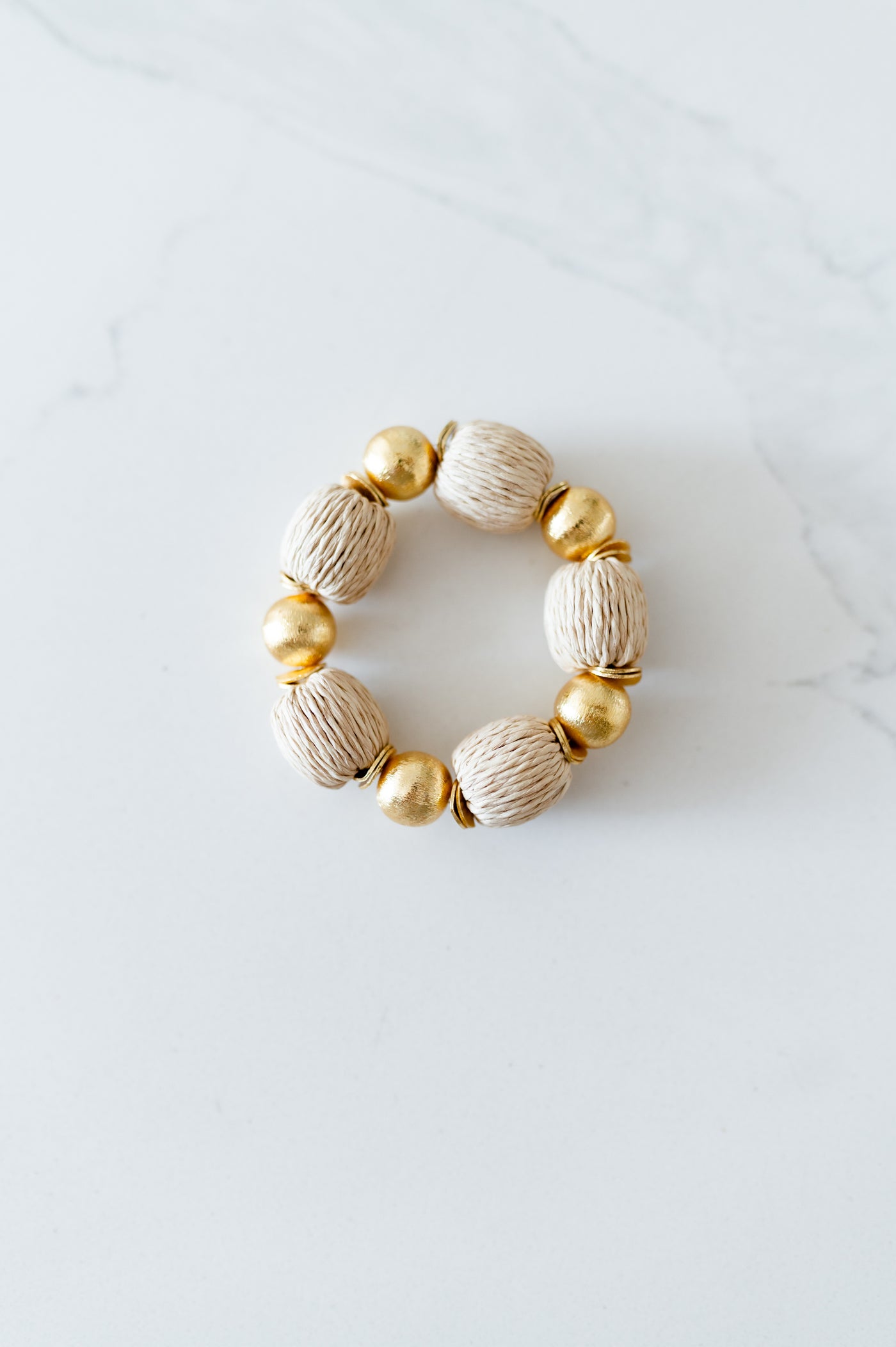 Raffia Bracelet, Natural