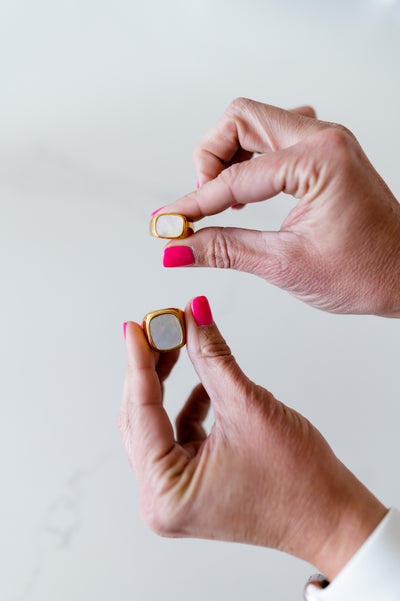 Large Mother of Pearl Ring