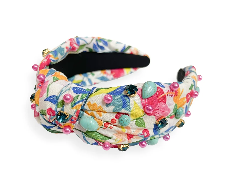 Summer Floral Studded Headband